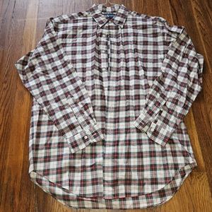 Mens Red plaid Ralph Lauren Blake shirt L